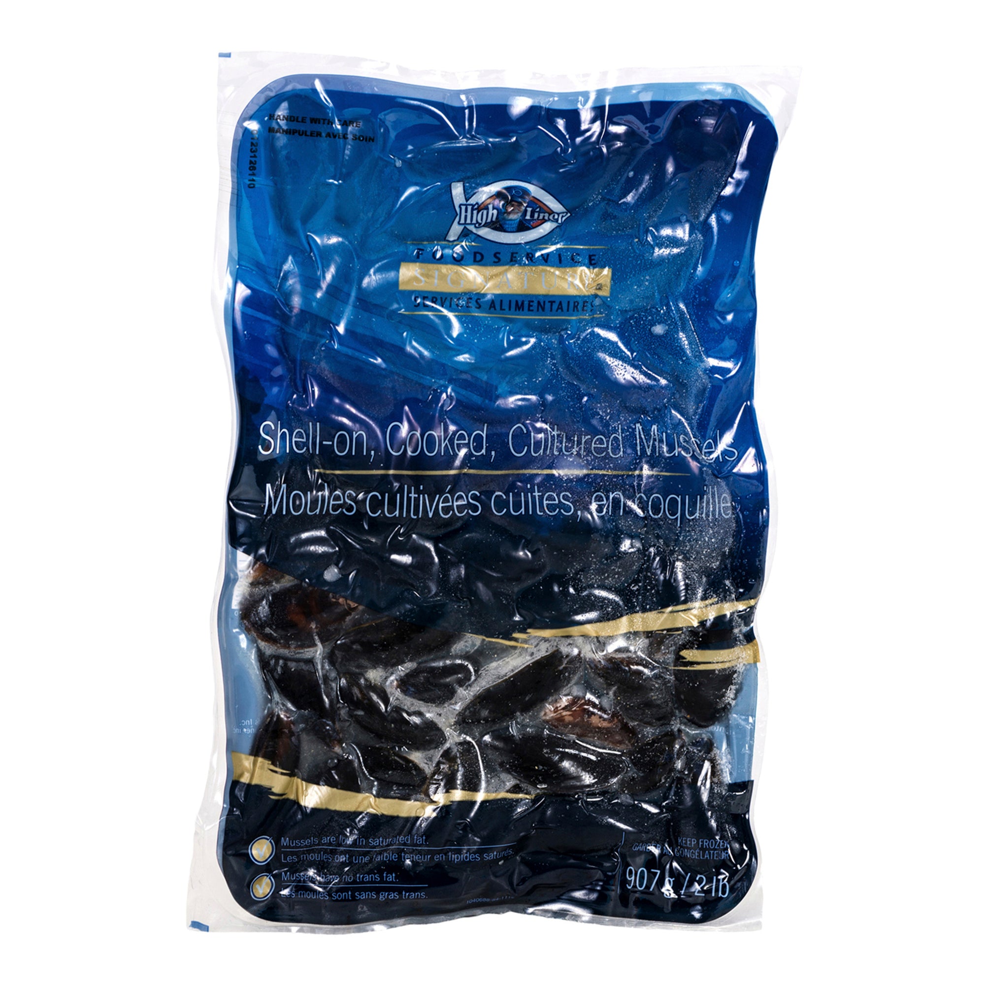 Shell-on Cooked Cultured Mussels
