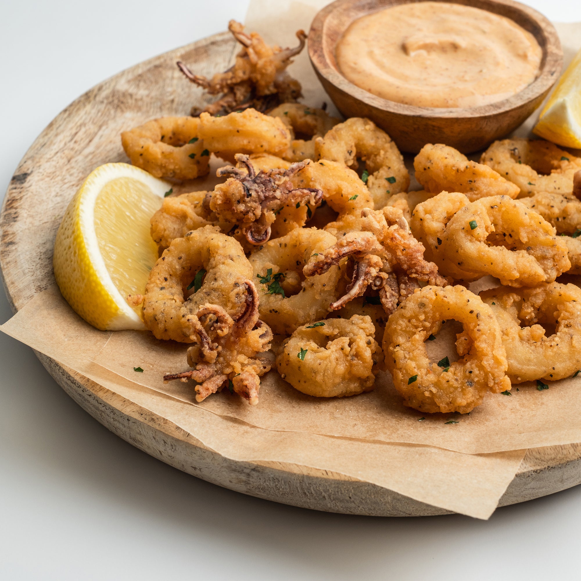 Dipt & Dusted Calamari Rings