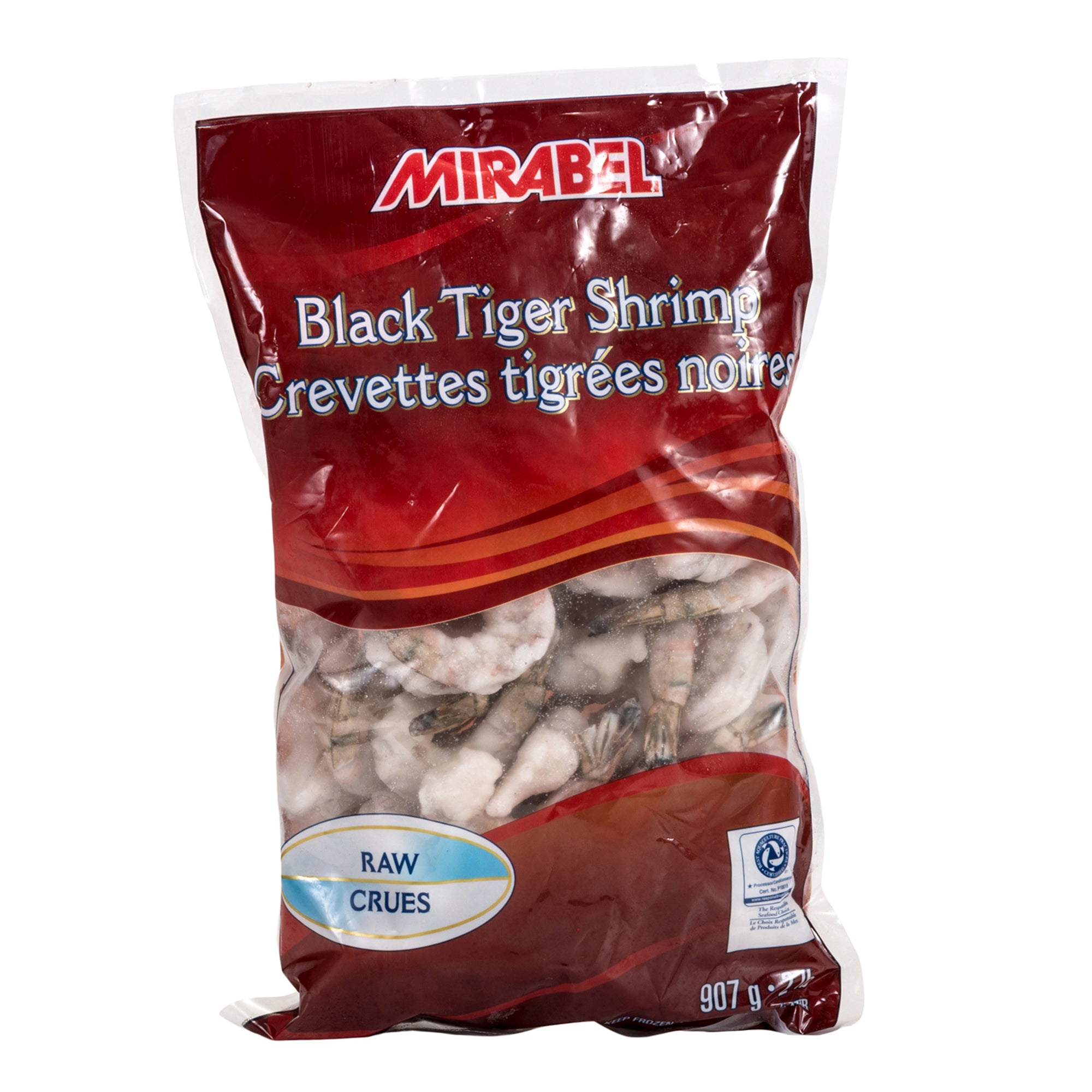 Raw Black Tiger Shrimp 21-25/lb