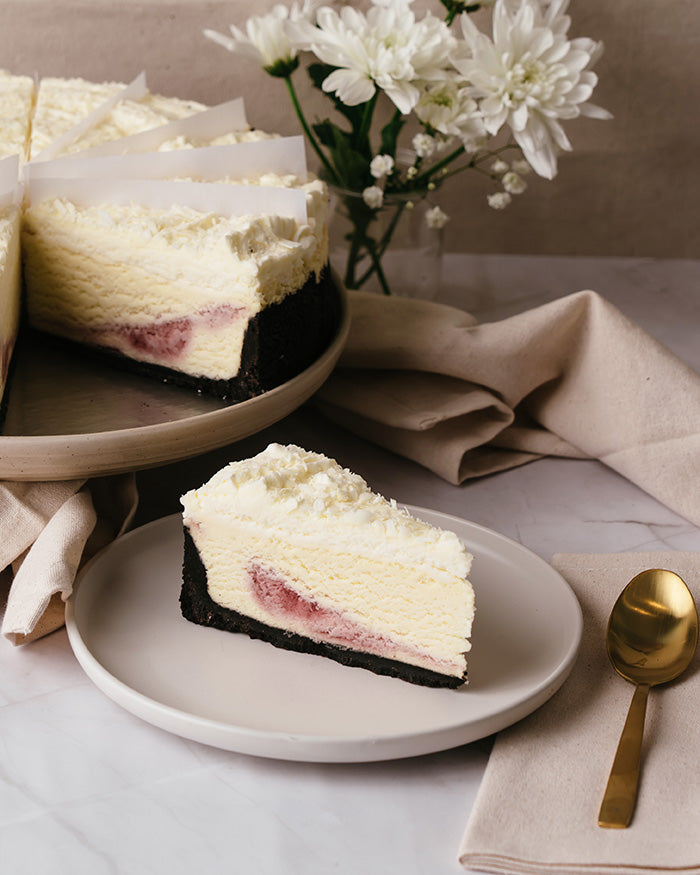 White Chocolate Raspberry Cheesecake