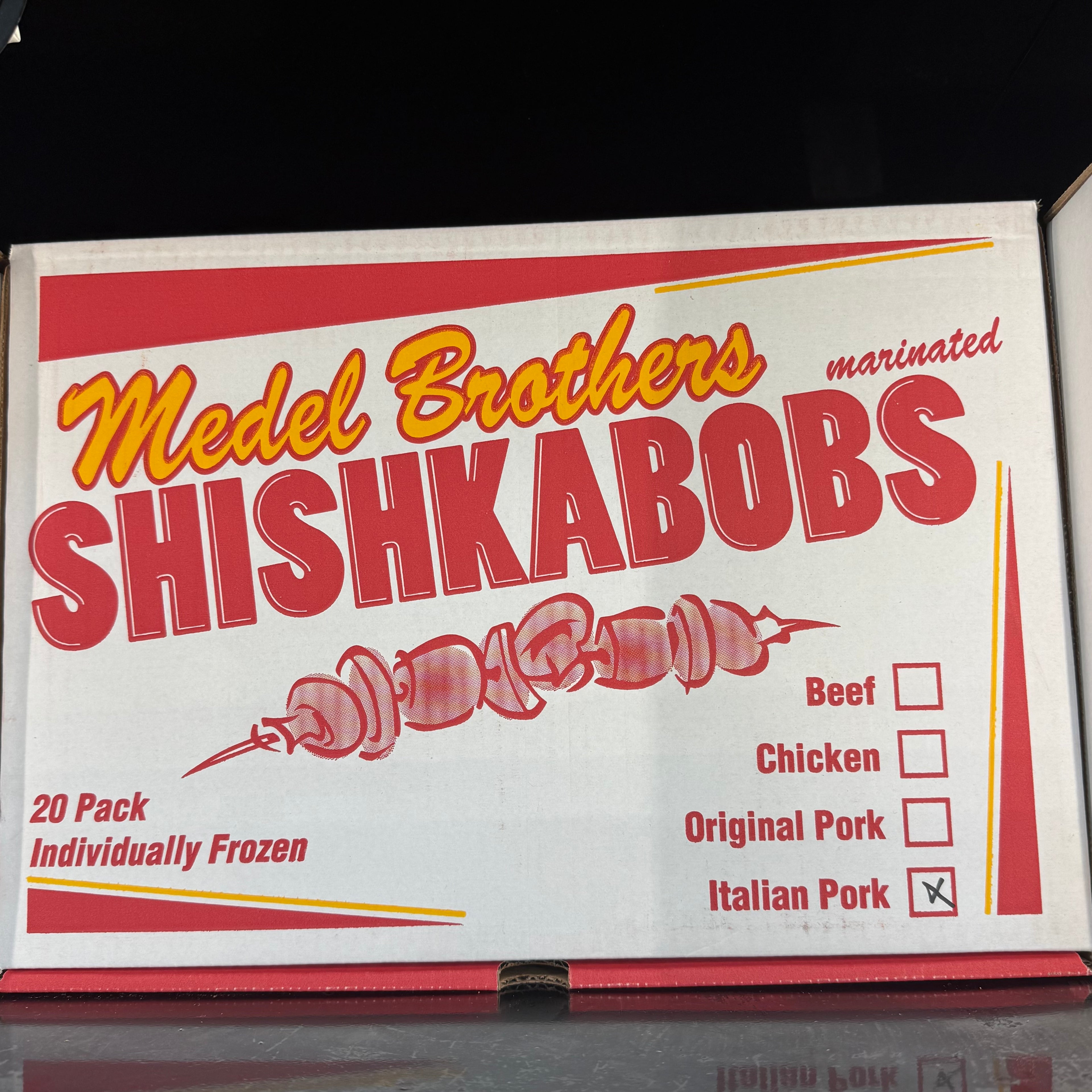 Medel's Italian Pork Shishkabobs