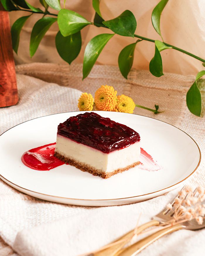 Mascarpone Cherry Cheesecake Bars